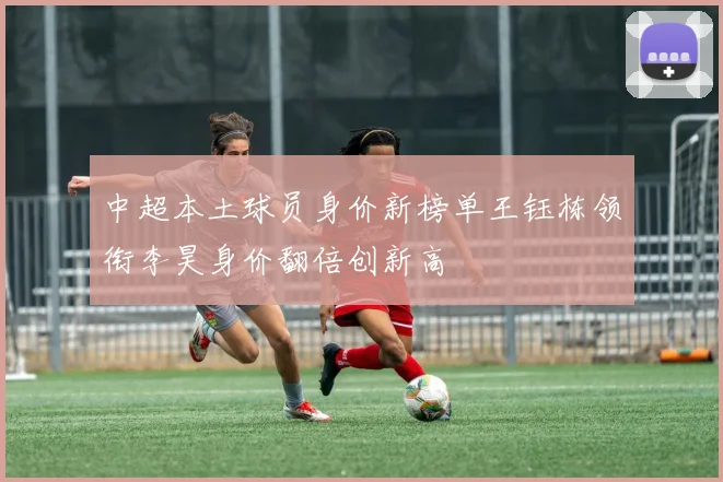 中超本土球员身价新榜单王钰栋领衔李昊身价翻倍创新高